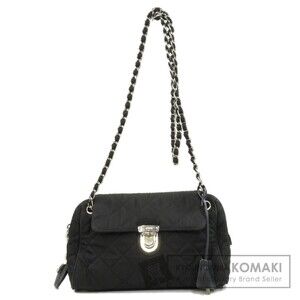 Prada logo chain shoulder bag